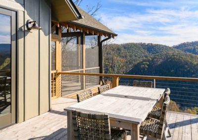 Miller Residence exterior porch with view