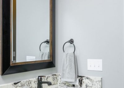 Miller Residence interior bathroom vanity mirror