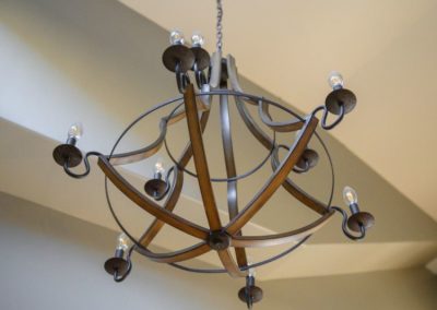 Miller Residence interior chandelier