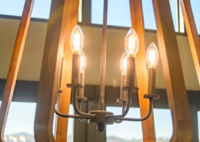 Miller Residence interior dining room chandelier