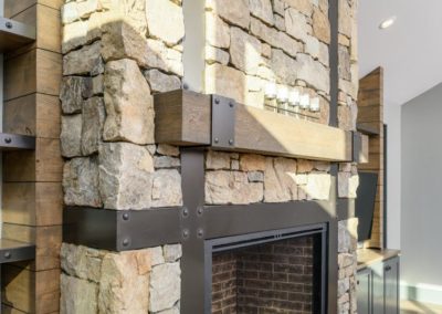 Miller Residence interior fireplace work