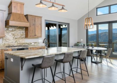 Miller Residence interior kitchen island and dining room