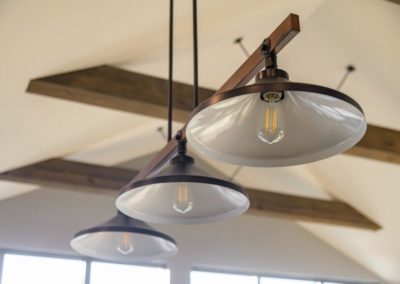 Miller Residence interior kitchen island lighting