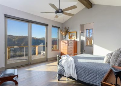Miller Residence interior master bedroom and view