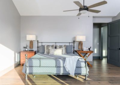 Miller Residence interior master bedroom bed