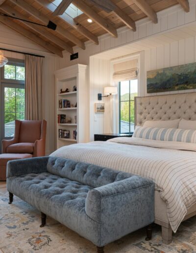 Serenity and style in the farmhouse bedroom - a perfect blend of rustic charm and modern luxury.